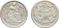 United States 1 Dime United States Federal republic 1873 1 Dime Seated Liberty Dime (arrows at date) Silver (.900) (.100 copper) Philadelphia Mint -