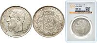 1869 Royal Mint of Belgica. Belgium Kingdom 1869 5 Francs - Léopold II (small head) Silver (.900) (10% copper) Royal Mint of Belgium (12657542) 2...