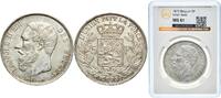 1873 Royal Mint of Belgica. Belgium Kingdom 1873 5 Francs - Léopold II (small head) Silver (.900) (10% copper) Royal Mint of Belgium (22340959) 2...