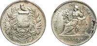 1896 Casa de Moneda de Guatemala Guatemala Republic 1896 1 Peso With traces of luster Silver (.900) (Copper .100) Casa de Moneda de Guatemala Min...