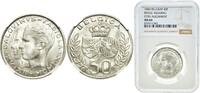 1960 Royal Mint of Belgica. Belgium Kingdom 1960 50 Francs - Baudouin I (King Baudouins marriage) Silver (.835) (16.5% copper) Royal Mint of Belg...