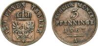 Kingdom of Prussia 3 Pfenninge 1867 A Berlin Mint Germany Kingdom of Pru... 10.17 US$  +  17.34 US$ shipping