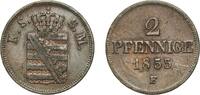 Kingdom of Saxony 2 Pfennigs 1855 F Dresden Mint Germany Kingdom of Saxo... 7.63 US$  +  17.34 US$ shipping