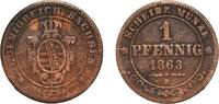 Kingdom of Saxony 1 Pfennig 1863 Dresden Mint Germany Kingdom of Saxony ... 5.09 US$  +  17.34 US$ shipping