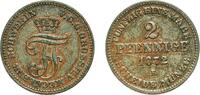 Grand duchy of Mecklenburg-Schwerin 2 Pfennigs 1872 Dresden Mint Germany... 10.17 US$  +  17.34 US$ shipping