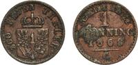 Kingdom of Prussia 1 Pfennig 1868 C Frankfurt am Main Mint Germany Kingd... 5.09 US$  +  17.34 US$ shipping