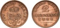 Kingdom of Prussia 2 Pfenninge 1868 C Frankfurt am Main Mint Germany Kin... 7.63 US$  +  17.34 US$ shipping