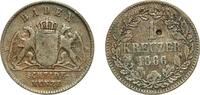 Grand Duchy of Baden 1 Kreuzer 1866 Staatliche M&uuml;nze Baden-W&uuml;rt Germany ... 5.09 US$  +  17.34 US$ shipping