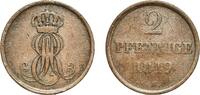Kingdom of Hannover 2 Pfennigs 1849 B Hanover Mint Germany Kingdom of Ha... 5.09 US$  +  17.34 US$ shipping