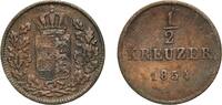 Kingdom of W&uuml;rttemberg &frac12; Kreuzer 1854 Staatliche M&uuml;nze Baden-W&uuml;rt German... 7.63 US$  +  17.34 US$ shipping