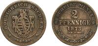 Kingdom of Saxony 2 Pfennigs 1873 B Dresden Mint Germany Kingdom of Saxo... 7.63 US$  +  17.34 US$ shipping
