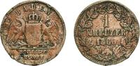 Grand Duchy of Baden 1 Kreuzer 1866 Staatliche M&uuml;nze Baden-W&uuml;rt Germany ... 5.09 US$  +  17.34 US$ shipping