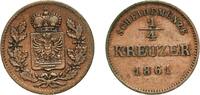Schwarzburg-Rudolstadt &frac14; Kreuzer 1861 Munich Mint Germany Principality o... 12.72 US$  +  17.34 US$ shipping