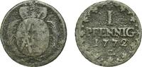 Electorate of Saxony (Albertinian Line) 1 Pfennig 1772 C Germany Elector... 10.17 US$  +  17.34 US$ shipping