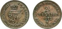 Grand duchy of Mecklenburg-Schwerin 2 Pfennigs 1872 B Dresden Mint Germa... 10.17 US$  +  17.34 US$ shipping
