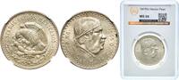 1947 Mo Casa de Moneda de México Mexico Republic 1947 Mo 1 Peso Silver (.500) Casa de Moneda de México Mint (61460000) 14g GBCA MS KM 456