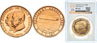 Germany (1871-1948) Germany Weimar Republic 1929 Medal - The World Flight of the Graf Zeppelin Gold Berlin Mint 22.6g GBCA PF Kaiser 510.2 -