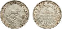 Duchy of Anhalt-Bernburg ⅙ Vereinsthaler Germany Duchy of Anhalt-Bernburg German states 1862 A ⅙ Thaler - Alexander Charles Silver (.520) Berlin Mint (60000) 5.29g XF -