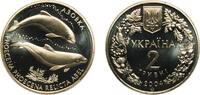 Ukraine 2 Hryvni Ukraine Republic 2004 2 Hryvni (Azovka Dolphins) Nickel brass (German silver) National Bank of Ukraine Banknote Printing and Min -