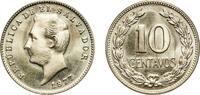 El Salvador 10 Centavos El Salvador Republic 1977 10 Centavos Nickel brass (65% Copper, 23% Zinc, 12% Nickel) VDM Metals / Vereinigte Deutsche Metallwer -