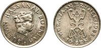 Brunei 10 Sen Brunei Darussalam 1985 10 Sen - Hassanal Bolkiah (1st portrait; w/o numeral 'I' in title) Copper-nickel (75% Copper, 25% Nickel) -