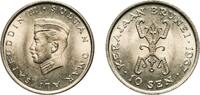 Brunei 10 Sen Brunei Darussalam 1967 10 Sen - Omar Ali Saifuddin III Copper-nickel (75% Copper, 25% Nickel) Royal Mint (Tower Hill) (3510000) -