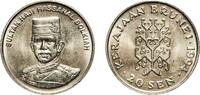 Brunei 20 Sen Brunei Darussalam 1994 20 Sen - Hassanal Bolkiah (2nd portrait) Copper-nickel Singapore Mint (2000000) 5.65g UNC KM 37 Schön 57 -