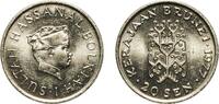Brunei 20 Sen Brunei Darussalam 1977 20 Sen - Hassanal Bolkiah (1st portrait; w/o numeral 'I' in title) Copper-nickel (75% Copper, 25% Nickel) -