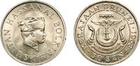 Brunei 50 Sen Brunei Darussalam 1968 50 Sen - Hassanal Bolkiah (1st portrait) Copper-nickel Royal Mint (212000) 9.38g UNC KM 13 Schön 16 -