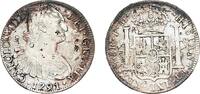 Mexico 8 Reales Mexico Spanish colony 1791 Mo FM 8 Reales - Carlos IV Silver (.896) Mexican Mint 26.92g VF Chopmarked KM 109 -