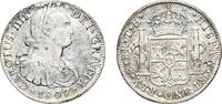 Mexico 8 Reales Mexico Spanish colony 1807 Mo TH 8 Reales - Carlos IV Silver (.896) Mexican Mint 26.57g XF KM 109 -