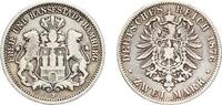 Free Hanseatic city of Hamburg 2 Mark 1876 J Germany Free Hanseatic city... 46.80 US$  +  16.79 US$ shipping