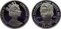Gibraltar 1 Crown Gibraltar British colony Elizabeth II 1990 PM 1 Crown 90th Anniversary of the Birth of the Queen Mother -