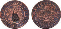 Angola 1 Macuta Angola Portuguese colony Maria II ND (1837-1840) 1 Macuta countermarked over ½ Macuta, JoséI, 1762, KM#11 17.4g -