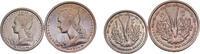 Cameroon 1Franc & 2 Francs Cameroon French Mandate 1948 1Franc & 2 Francs 2 Lots, ESSAI Pattern 5.3g/10.0g -