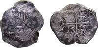 Mexico Mexico Spanish colony Felipe IV 1621-1667 Mo 8 Reales Colonial Cob coinage, Seawater Corrossion 24g 8 Reales 1621-1667 Mo Mexico City mint VF