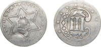 United States 3 Cents United States Federal republic 1857 3 Cents (type 2 - two lines bordering star) Silver (.900) (.100 copper) Philadelphia mint (1 -