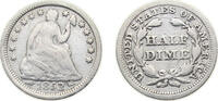 United States ½ Dime United States Federal republic 1853 ½ Dime Seated Liberty Half Dime (arrows at date) Silver (.900) (.100 copper) Philadelphia -