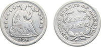 United States ½ Dime United States Federal republic 1856 ½ Dime Seated Liberty Half Dime (reduced weight) Silver (.900) (.100 copper) Philadelphia -