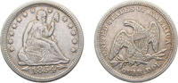 United States ¼ Dollar United States Federal republic 1854 ¼ Dollar Seated Liberty Quarter (without motto, with date arrows) Silver (.900) (.100 copp -