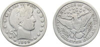 United States ¼ Dollar United States Federal republic 1898 ¼ Dollar Barber Quarter Silver (.900) (.100 copper) Philadelphia mint (11100000) 6.25g VF -