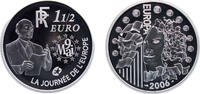 France 1½ Euro France Fifth Republic 2006 1½ Euro (Journée de l'Europe) Silver (.900) Paris Mint (31517) 22.2g PF KM2037 -