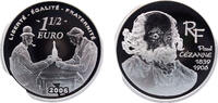 France 1½ Euro France Fifth Republic 2006 1½ Euro (Paul Cézanne) Silver (.900) (5000) 22.2g PF KM1453 -