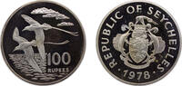 Seychelles 100 Rupees Seychelles Republic 1978 100 Rupees (Conservation) Silver (.925) Royal Mint (4075) 31.65g PF KM40 Schön40 -