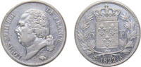 France 5 Francs France Kingdom 1822 A 5 Francs - Louis XVIII (bare head) Silver (.900) Paris Mint (13449273) 25g AU F309 Gad614 KM711 -