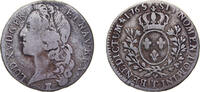 60 Sols Metropolitan France Kingdom 1765 T ½ Écu - Louis XV Silver (.917) Nantes Mint (32298) 14.4g VF Dy royales1681 -