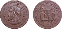 France NULL France Second Empire 1870 Satirical Token - Napoleon III (Defeat of Sedan) Bronze 13.5g AU -