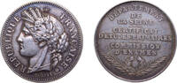 France NULL France Third Republic ND Medal - CERTIFICAT D'ETUDES PRIMAIRES COMMISSION D'EXAMEN Silver 15.8g UNC -
