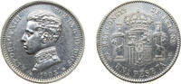 Spain 1 Peseta Spain Kingdom 1903 *19-03 SMV 1 Peseta - Alfonso XIII (4th portrait) Silver (.835) Madrid Mint (10602000) 5g AU KM721 Cal49 -