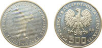 Poland 500 Złotych Poland People's Republic 1983 MW 500 Złotych (XIV Winter Olympics 1984; Trial Strike) Silver (.750) Warsaw Mint (6000) 17.6g PF -